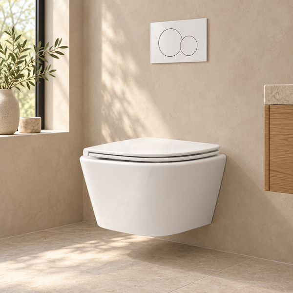 Geberit UP320 Toiletset Compleet – Wiesbaden Vesta Rimless – Sigma01 Wit – Softclose