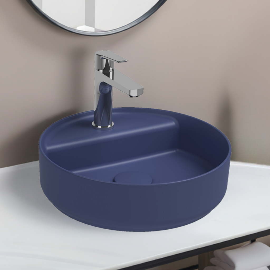 Isvea Infinity Wastafel Rond - Donkerblauw #variant_57358916518212