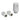 BELRAD H-blok radiatoraansluitset wit