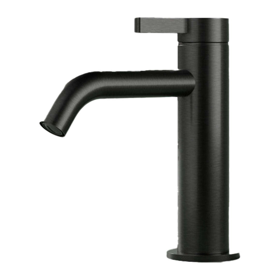Hotbath Ace AC003 wastafelmengkraan eenhendel Geborsteld zwart PVD productfoto