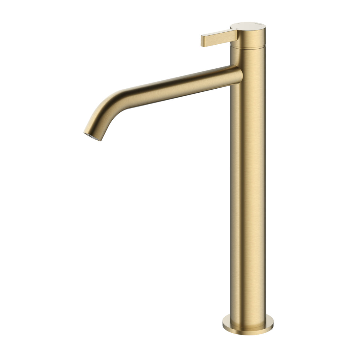 Hotbath Ace AC003H hoge wastafelmengkraan eenhendel Geborsteld messing PVD productfoto
