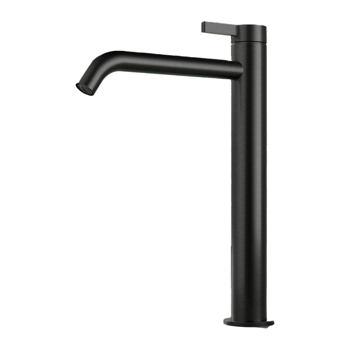Hotbath Ace AC003H hoge wastafelmengkraan eenhendel Geborsteld zwart PVD productfoto