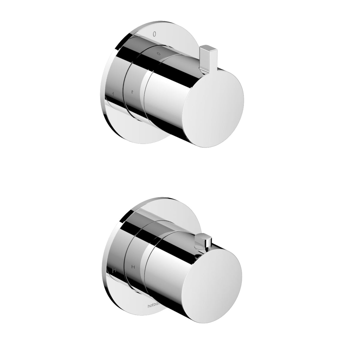 Hotbath Ace AC009 inbouw thermostaat met 2-weg stop-omstel Chroom productfoto