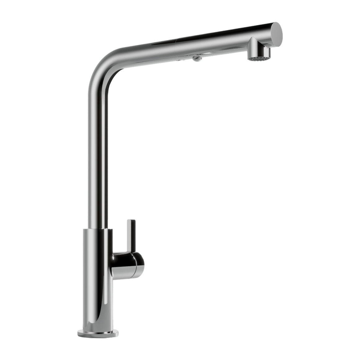 Hotbath Ace AC042 keukenmengkraan met draaibare uitloop en uittrekbare handdouche Chroom productfoto