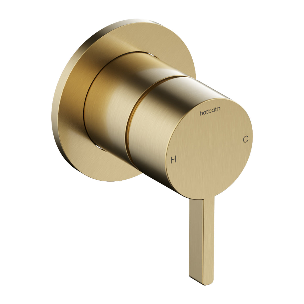 Hotbath Ace AC131 inbouw douchemengkraan Geborsteld messing PVD productfoto