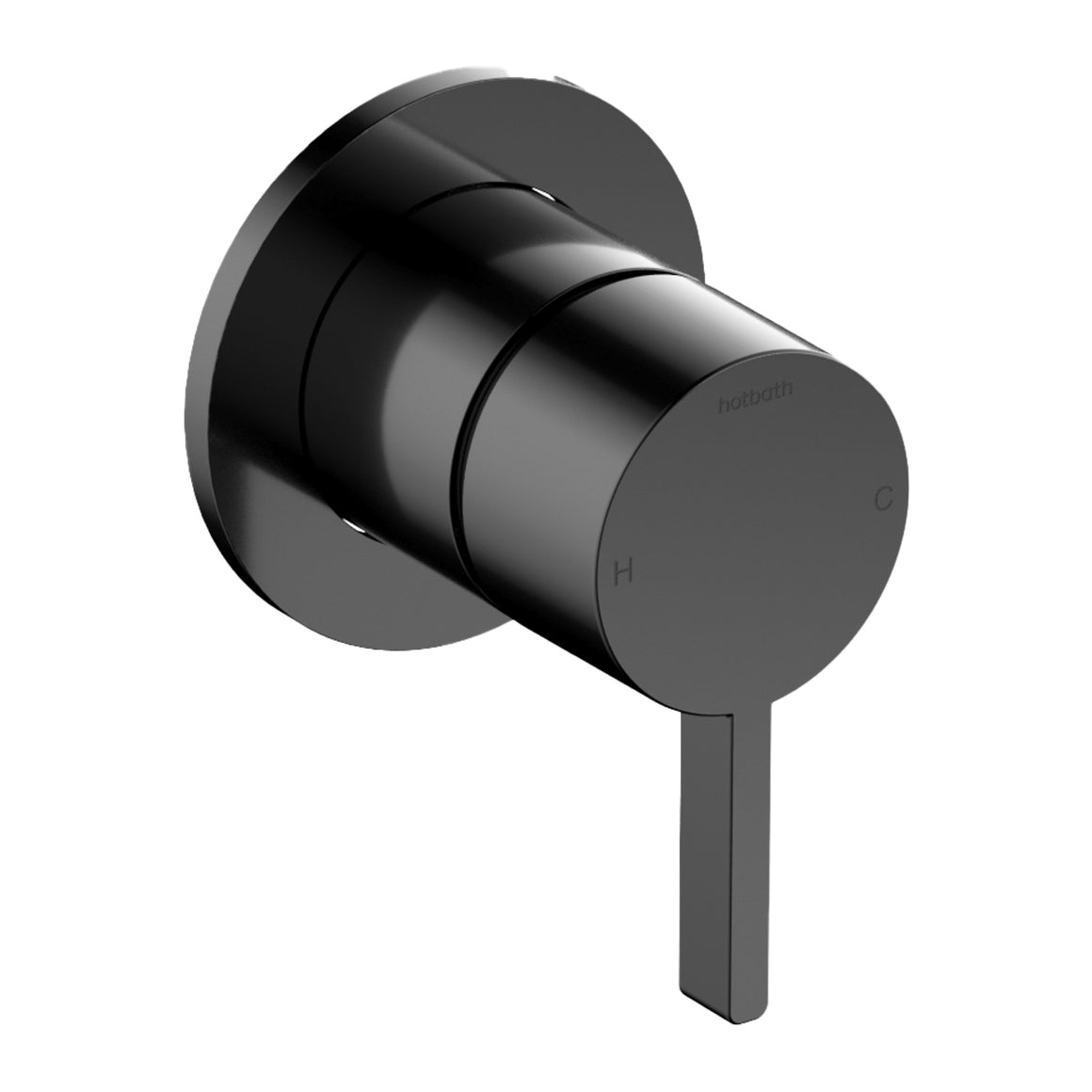 Hotbath Ace AC131 inbouw douchemengkraan Gepolijst zwart PVD productfoto