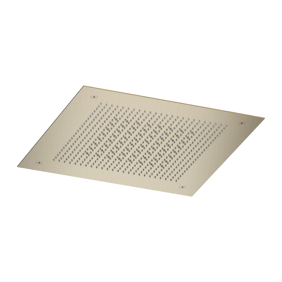 Hotbath Ace AC148 inbouw hoofddouche Velvet 38x38 cm met regenstraal Geborsteld messing PVD productfoto