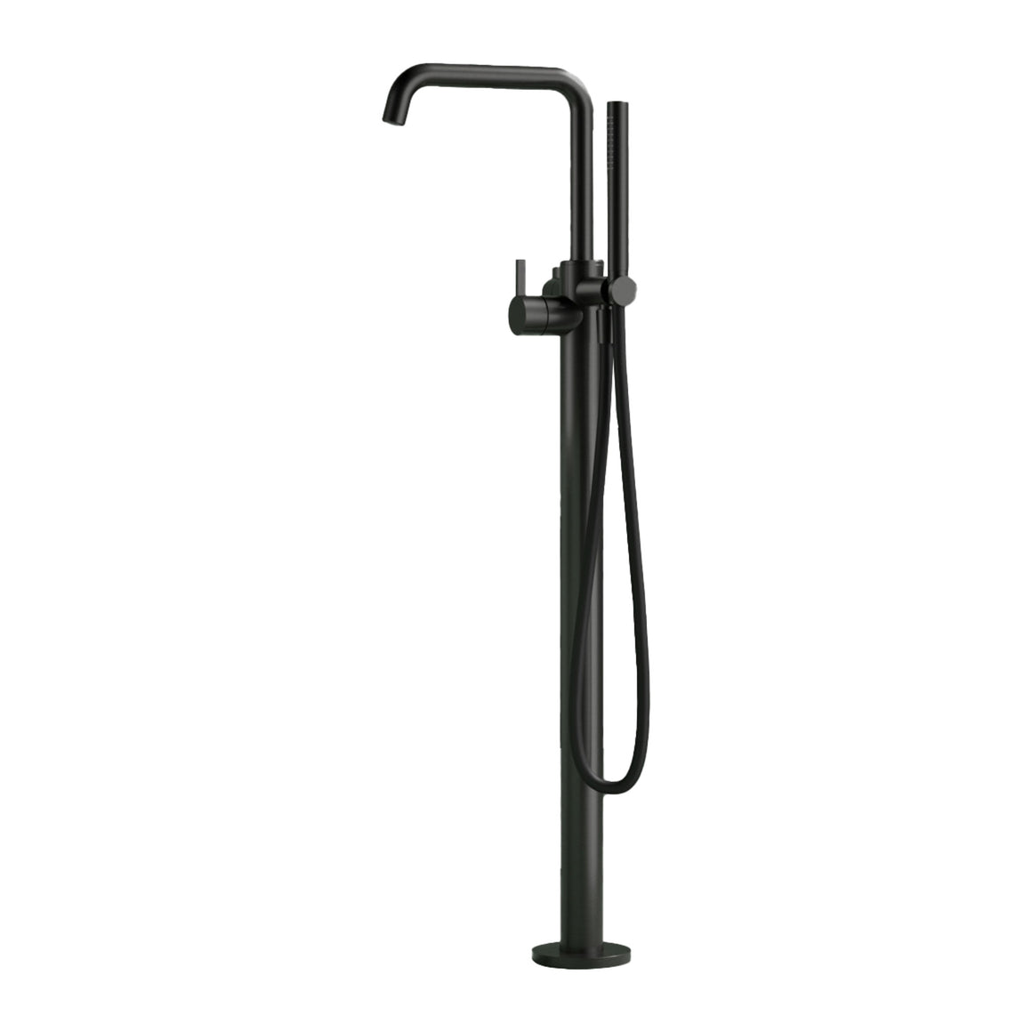 Hotbath Ace AC177 vrijstaande badmengkraan met handdouche Geborsteld zwart PVD productfoto