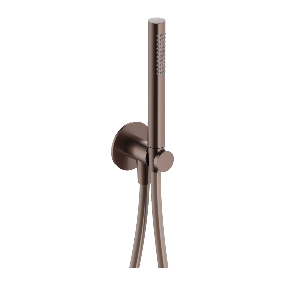 Hotbath Ace AC440 handdoucheset met wandhouder, wanduitlaat en doucheslang 150 cm Geborsteld koper PVD productfoto