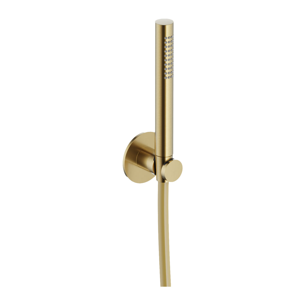 Hotbath Ace AC443 handdoucheset met wandhouder en doucheslang 150 cm Geborsteld messing PVD productfoto