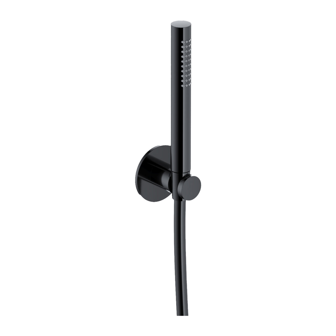 Hotbath Ace AC443 handdoucheset met wandhouder en doucheslang 150 cm Gepolijst zwart PVD productfoto