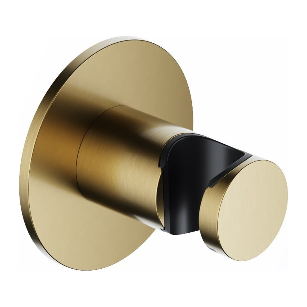 Hotbath Ace AC514 wandhouder voor handdouche Geborsteld messing PVD productfoto
