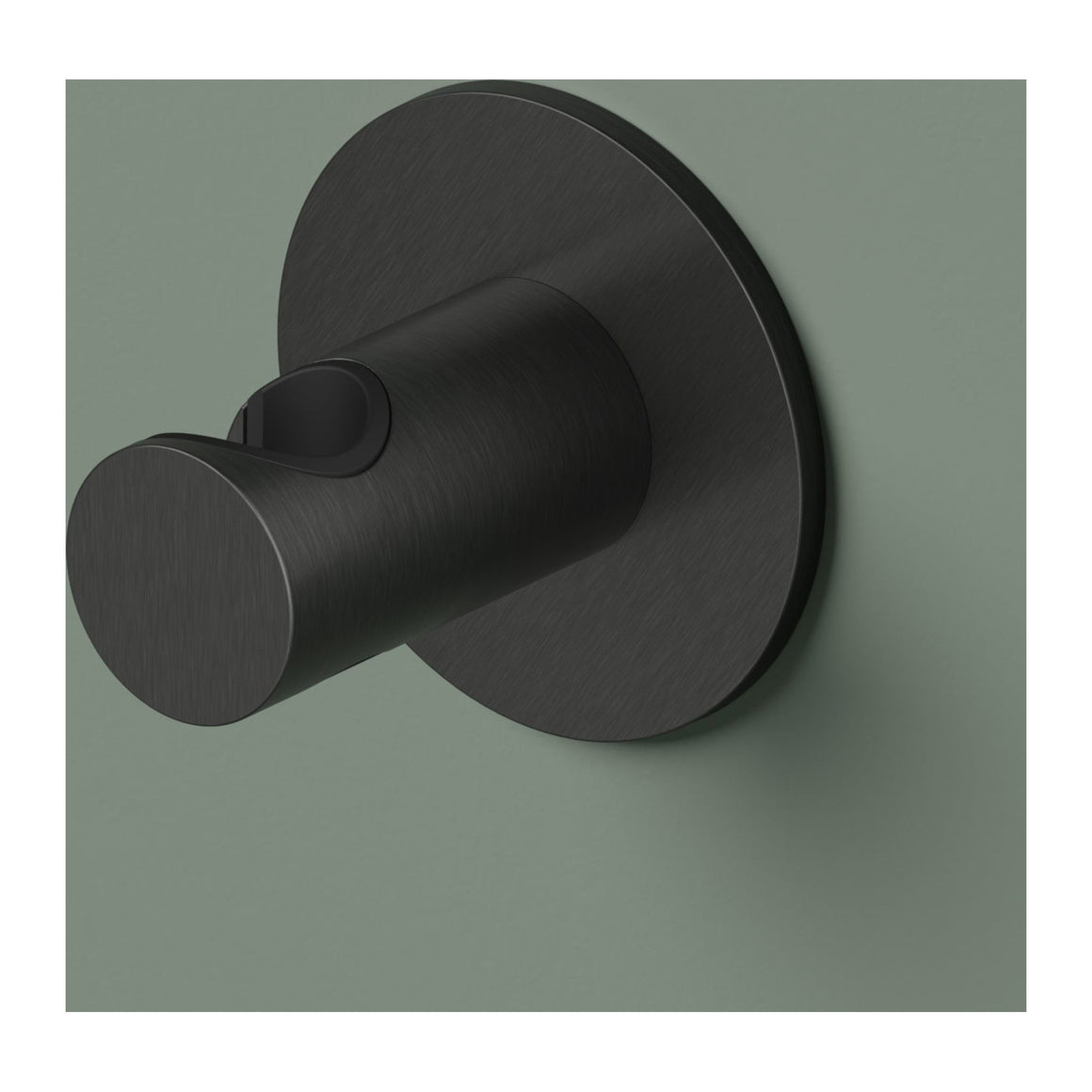 Hotbath Ace AC514 wandhouder voor handdouche Geborsteld zwart PVD productfoto