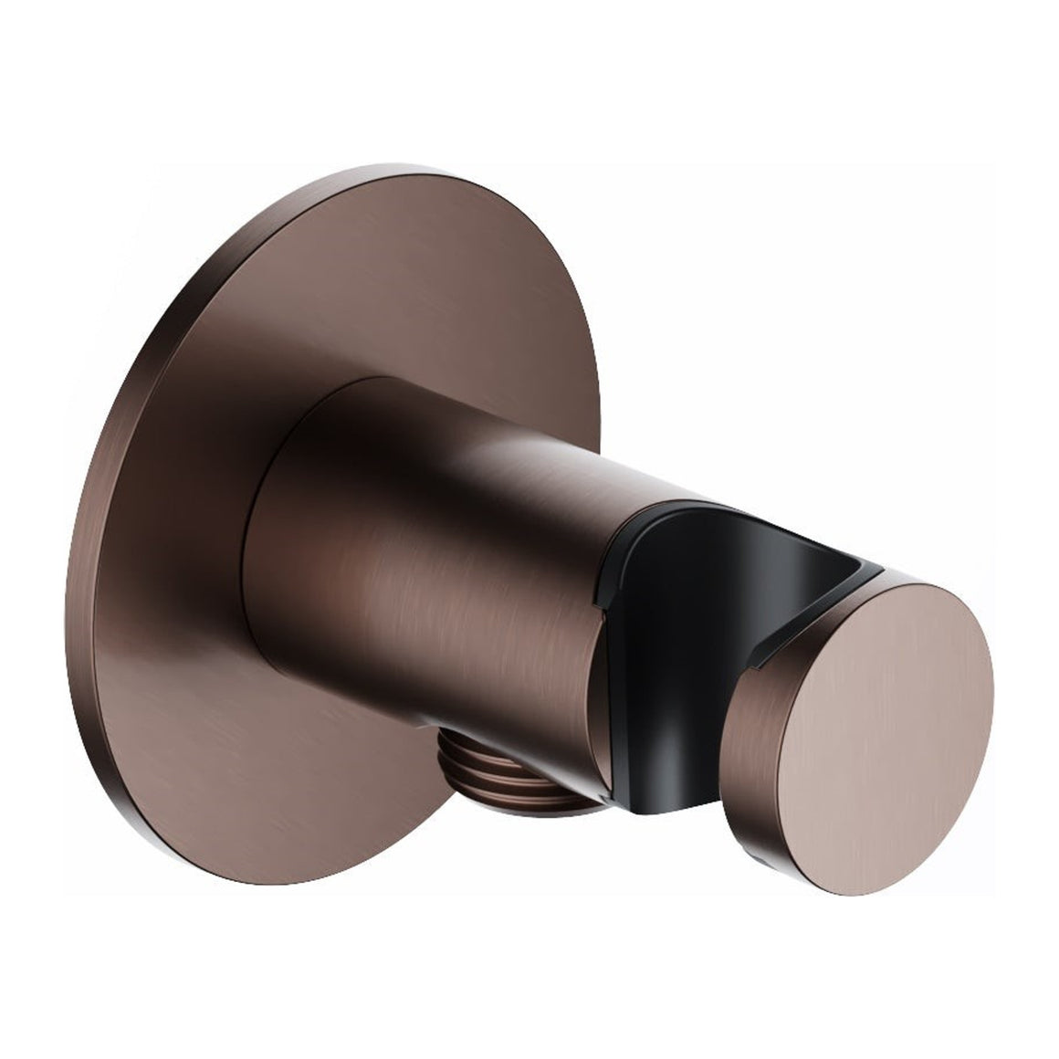Hotbath Ace AC515 wandhouder met doucheaansluiting Geborsteld koper PVD productfoto