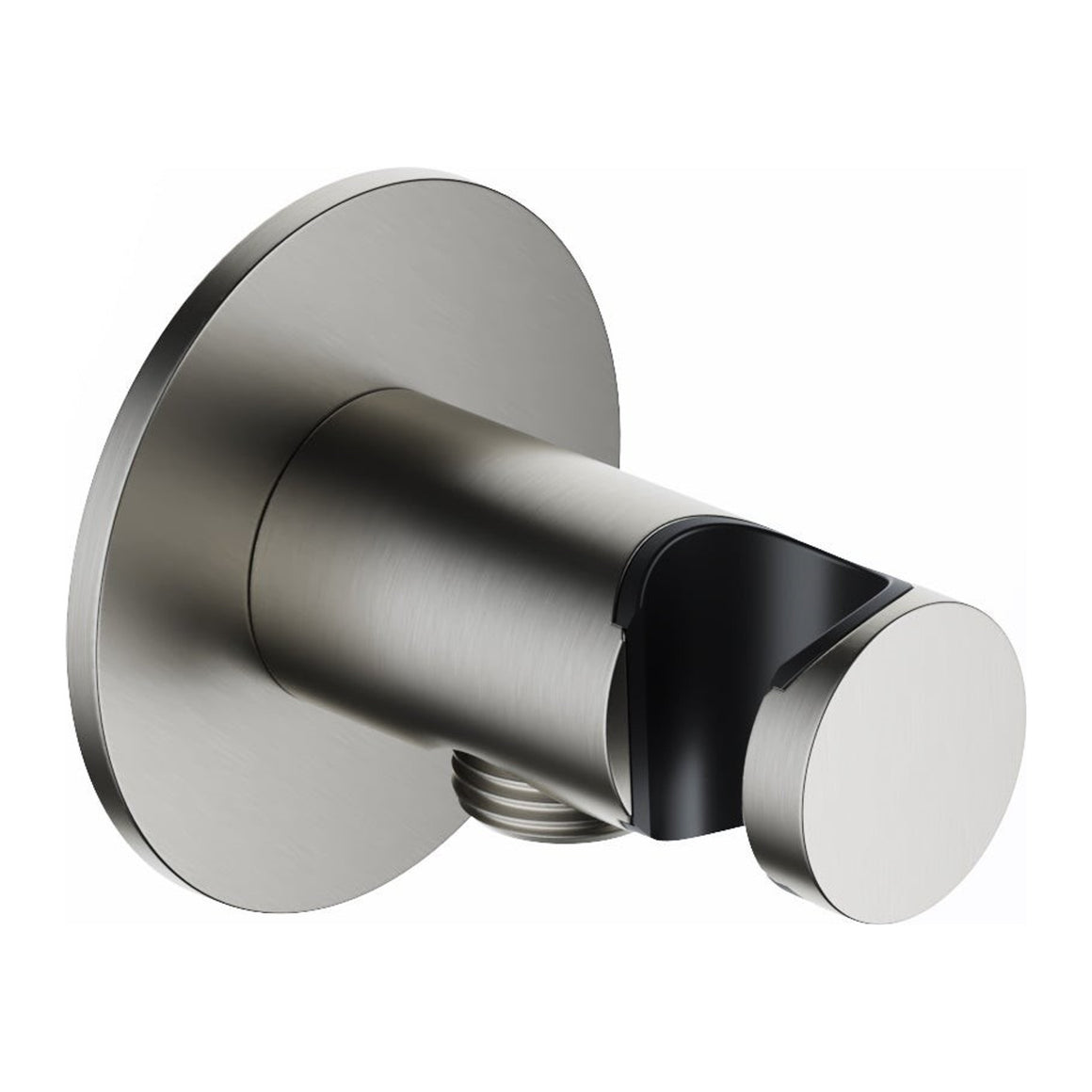 Hotbath Ace AC515 wandhouder met doucheaansluiting Geborsteld nikkel productfoto