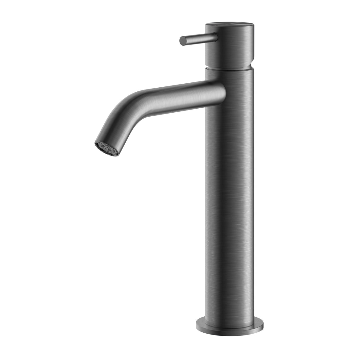 Hotbath Archie AR003M halfhoge wastafelmengkraan RVS 316 Geborsteld gunmetal PVD productfoto