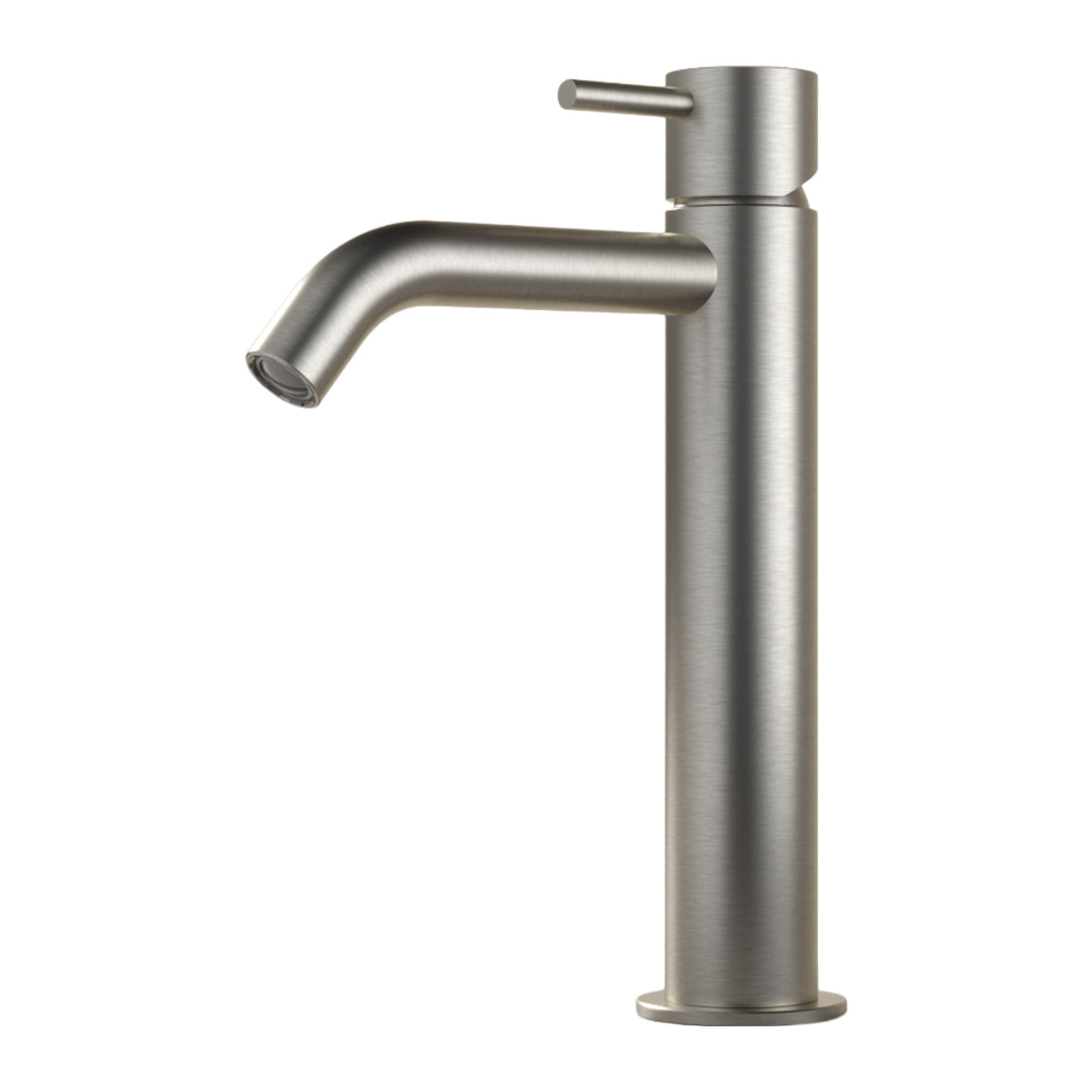 Hotbath Archie AR003M halfhoge wastafelmengkraan RVS 316 Geborsteld RVS productfoto