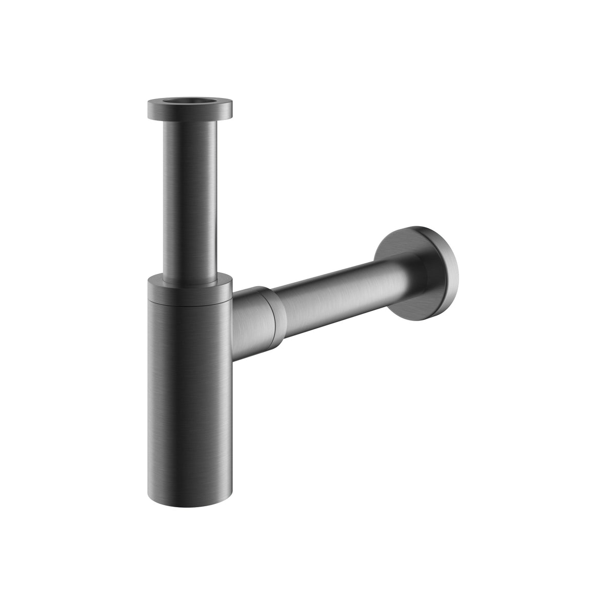 Hotbath Archie AR035 design sifon rond RVS 316 Geborsteld gunmetal PVD productfoto