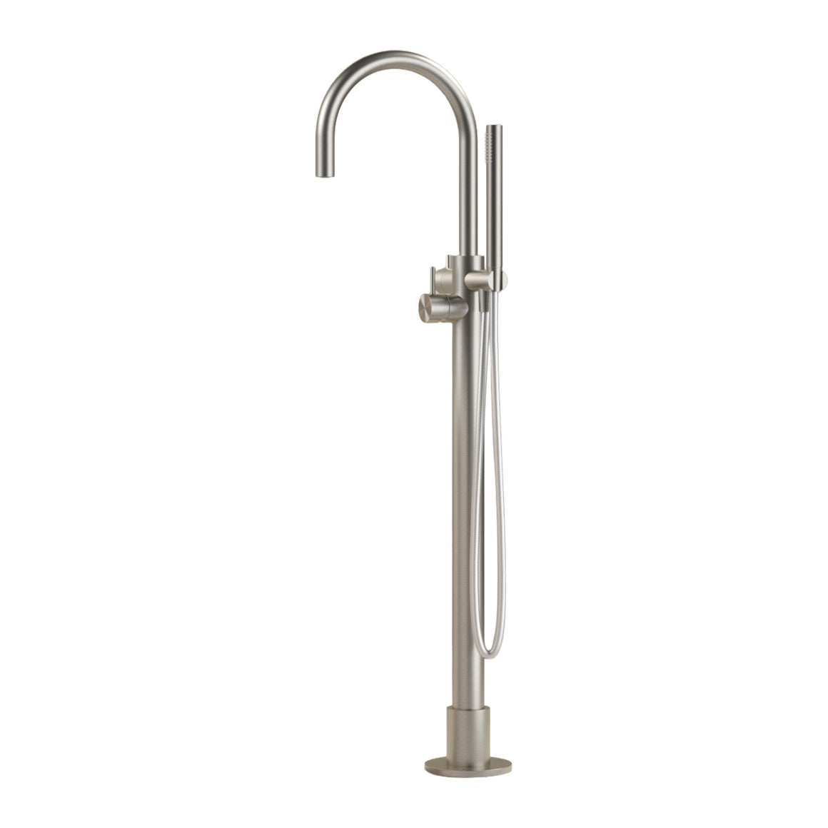 Hotbath Archie AR077 vrijstaande badmengkraan met draaibare uitloop RVS 316 Geborsteld RVS productfoto