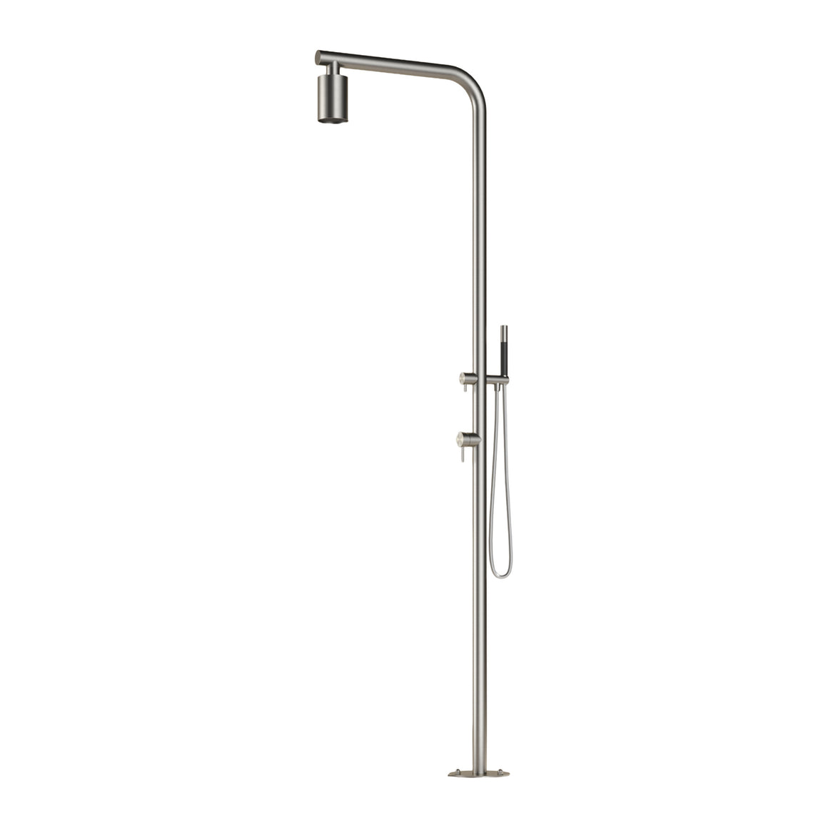 Hotbath Archie AR090 vrijstaande buitendouche RVS 316 Geborsteld RVS productfoto