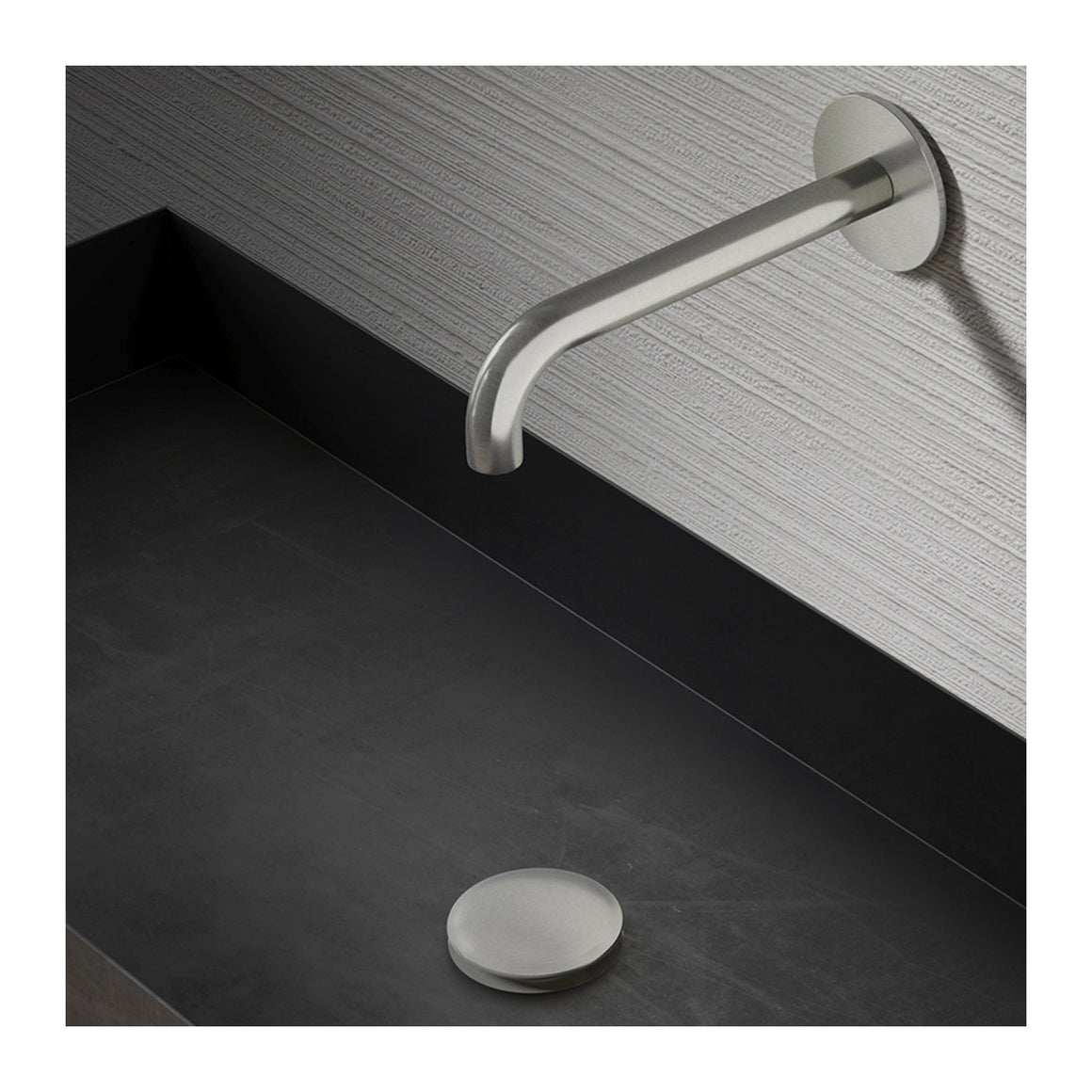 Hotbath Archie AR095 inbouw muuruitloop RVS 316 Geborsteld RVS 18 cm productfoto