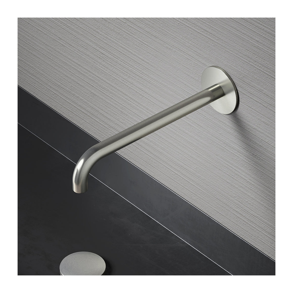 Hotbath Archie AR095 inbouw muuruitloop RVS 316 Geborsteld RVS 22 cm productfoto
