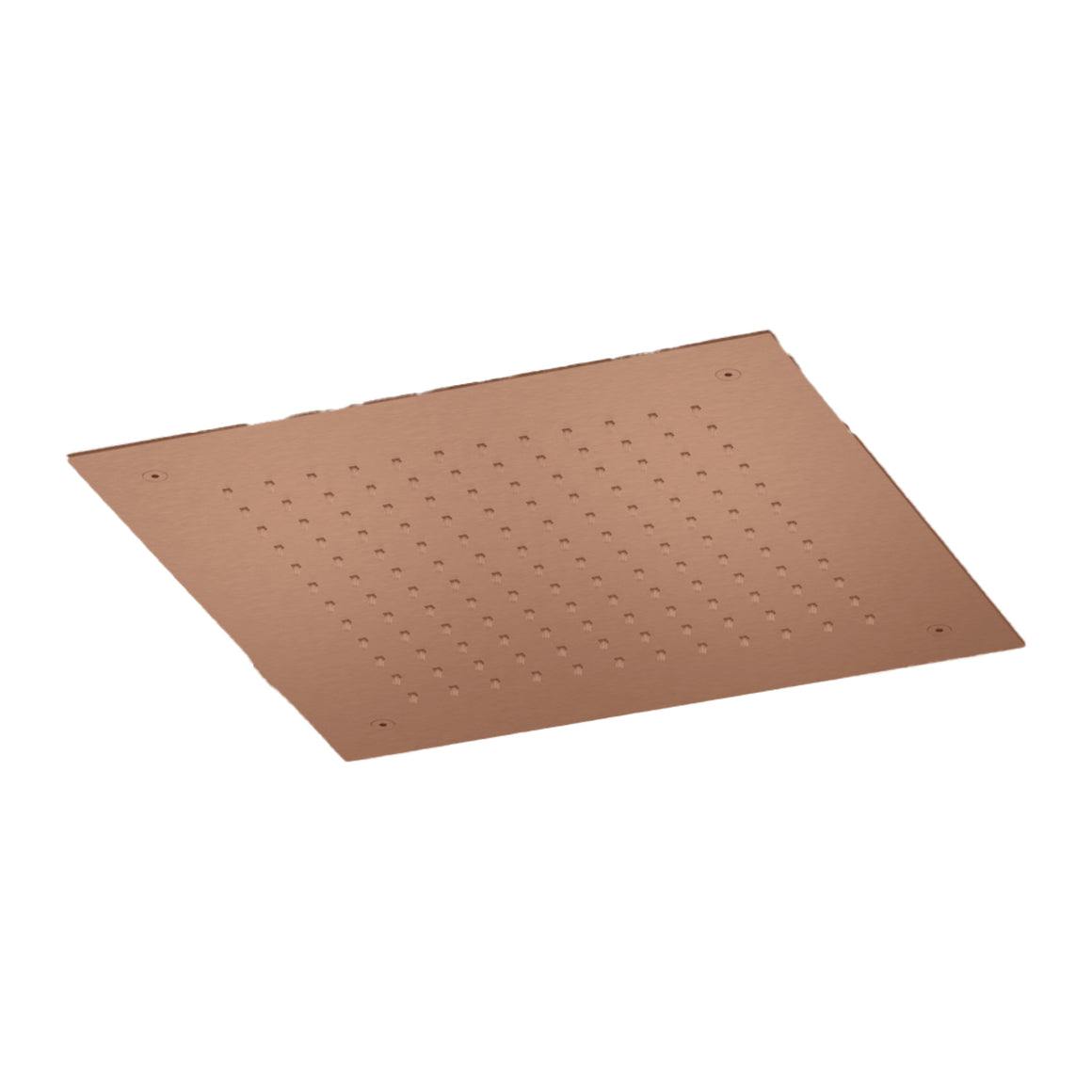Hotbath Archie AR110 inbouw hoofddouche vierkant 38 cm RVS 316 Geborsteld koper PVD productfoto (kleurimpressie)