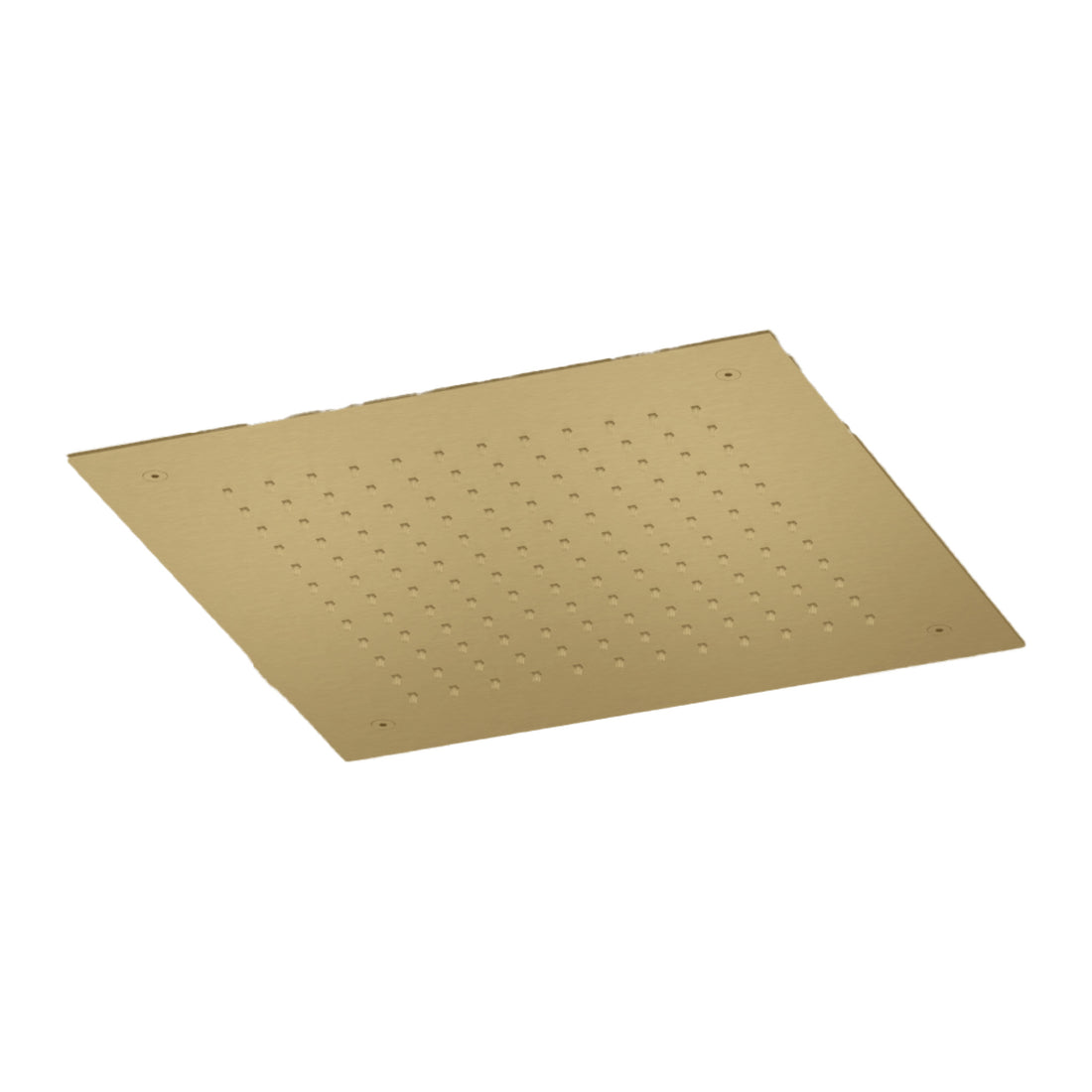 Hotbath Archie AR110 inbouw hoofddouche vierkant 38 cm RVS 316 Geborsteld messing PVD productfoto (kleurimpressie)