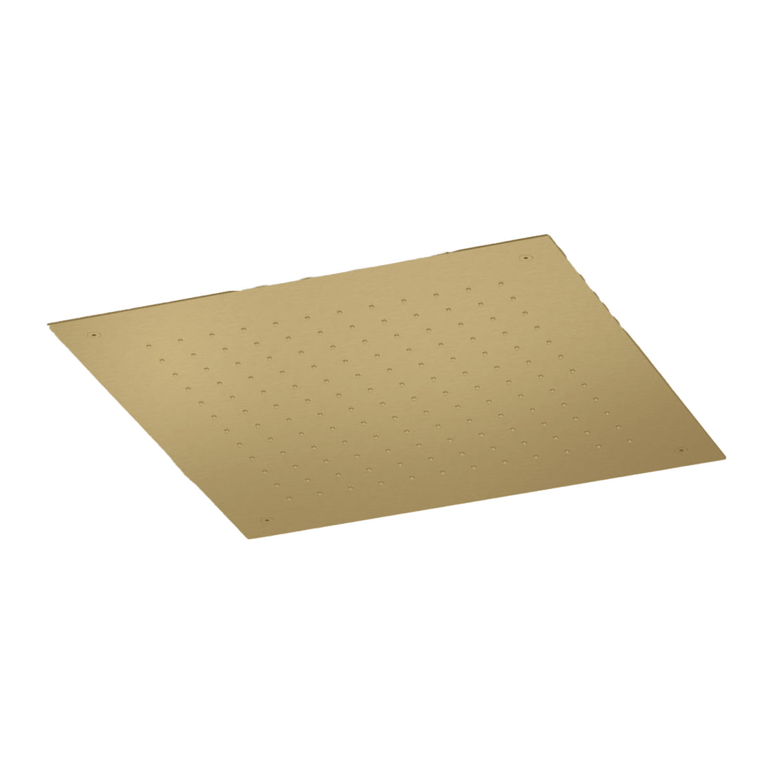 Hotbath Archie AR111 inbouw hoofddouche vierkant 50 cm RVS 316 Geborsteld messing PVD productfoto (kleurimpressie)