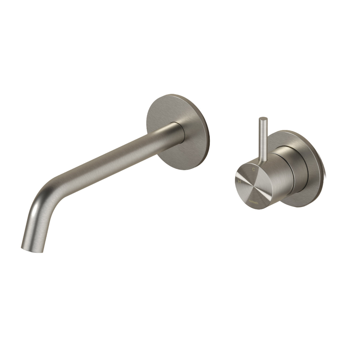 Hotbath Archie AR125 inbouw wastafelmengkraan met 20 cm uitloop RVS 316 Geborsteld RVS productfoto