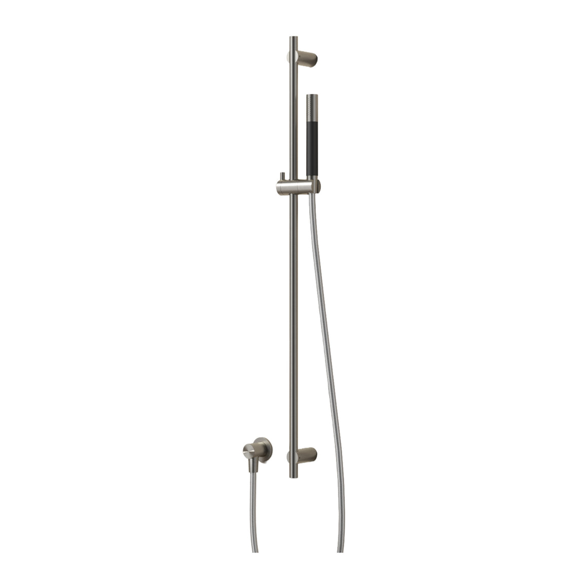 Hotbath Archie AR317 glijstangset 90 cm met wanduitlaat, doucheslang en handdouche RVS 316 Geborsteld RVS productfoto