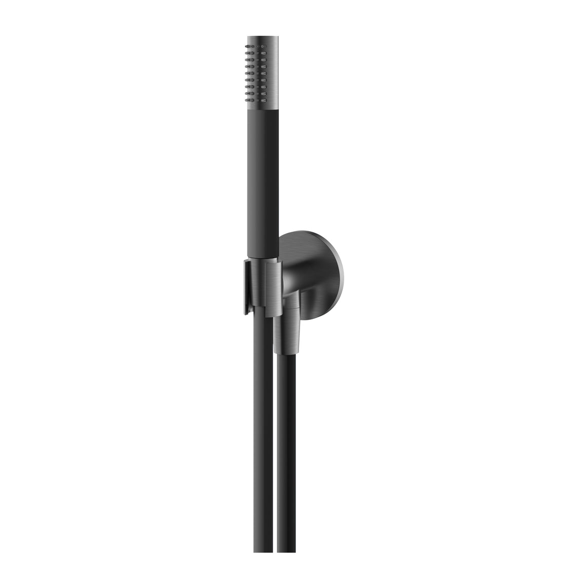 Hotbath Archie AR430 handdoucheset met wandhouder, wanduitlaat en doucheslang RVS 316 Geborsteld gunmetal PVD productfoto
