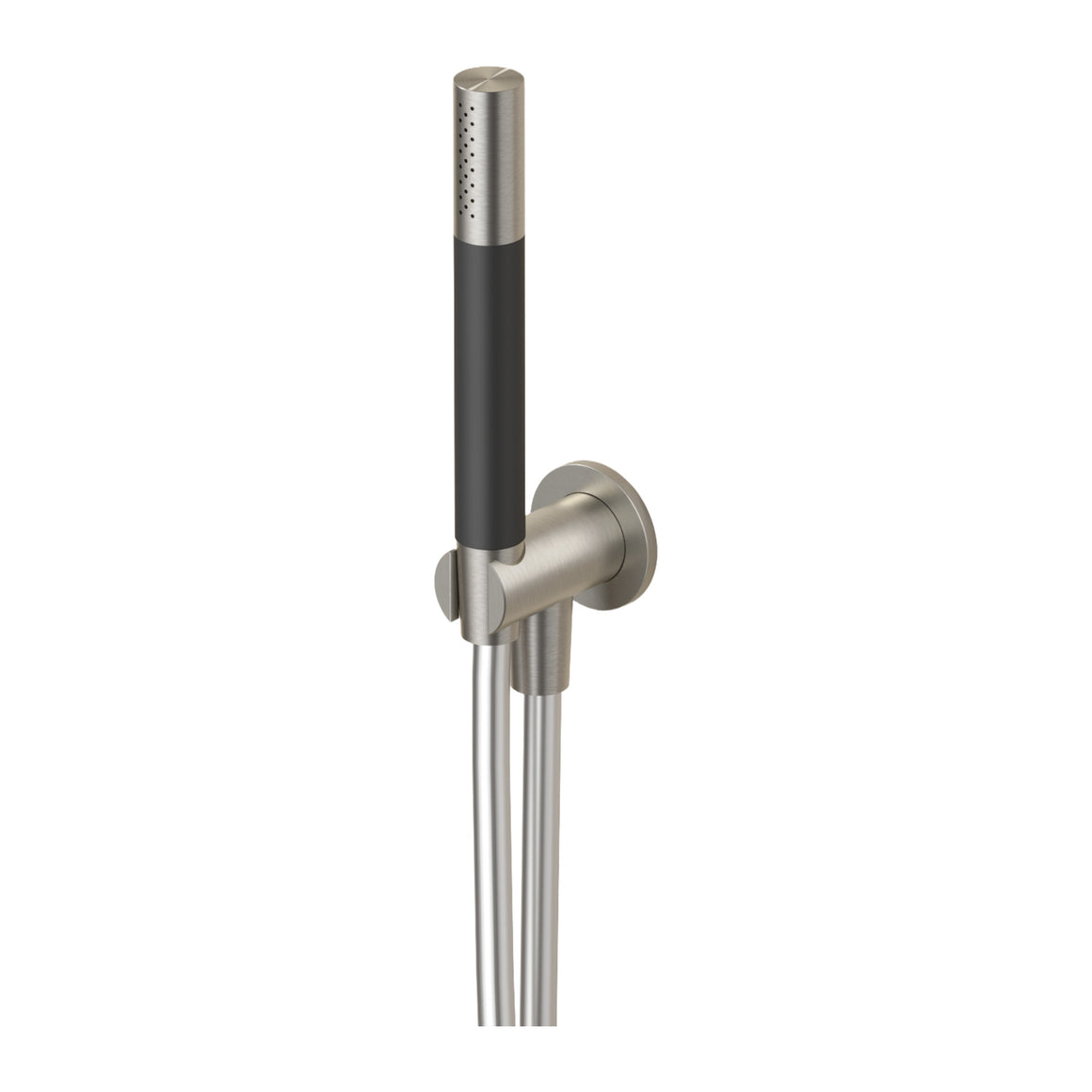 Hotbath Archie AR430 handdoucheset met wandhouder, wanduitlaat en doucheslang RVS 316 Geborsteld RVS productfoto