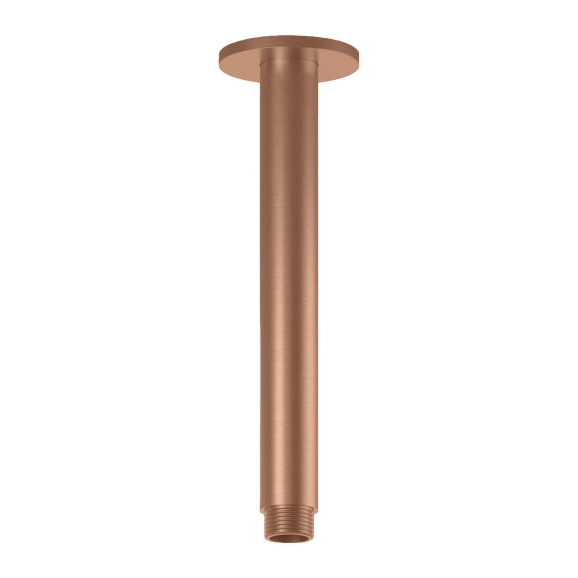 Hotbath Archie AR452 plafondbuis rond 20 cm RVS 316 Geborsteld koper PVD productfoto (kleurimpressie)