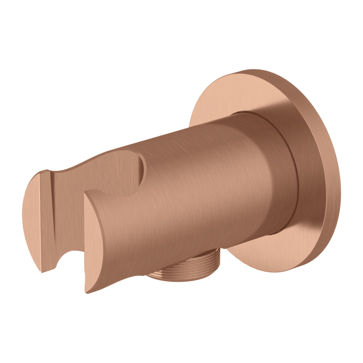 Hotbath Archie AR515 wandhouder met doucheaansluiting RVS 316 Geborsteld koper PVD productfoto (kleurimpressie)