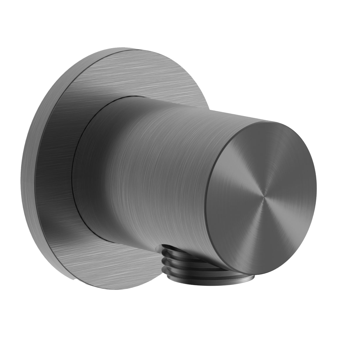 Hotbath Archie AR517 wandaansluitbocht RVS 316 Geborsteld gunmetal PVD productfoto