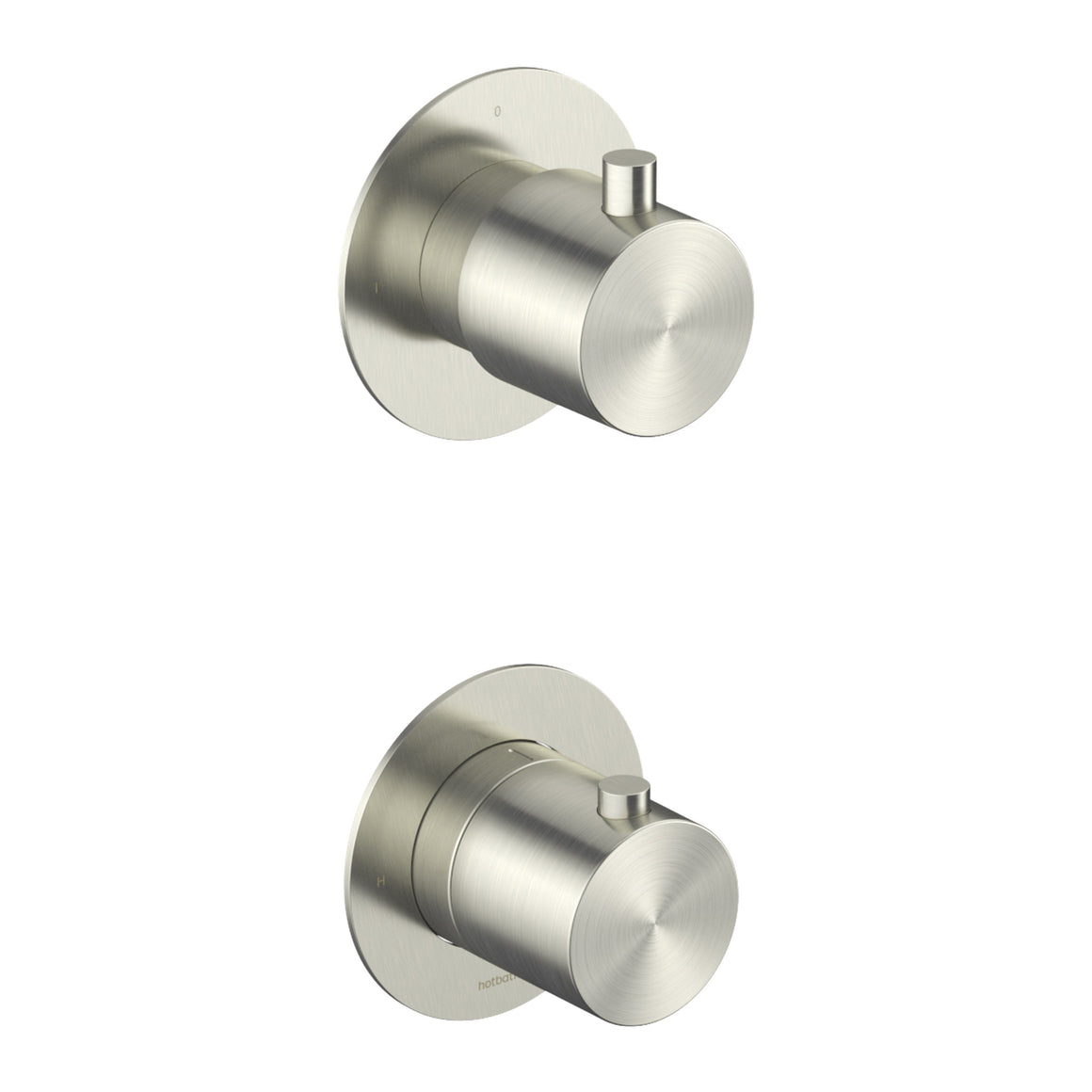 Hotbath Archie AR7009 inbouw thermostaat met 2-weg stop-omstel RVS 316 Geborsteld RVS productfoto