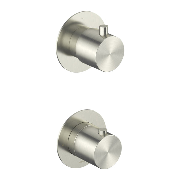 Hotbath Archie AR7009 inbouw thermostaat met 2-weg stop-omstel RVS 316 (afbouwdeel)