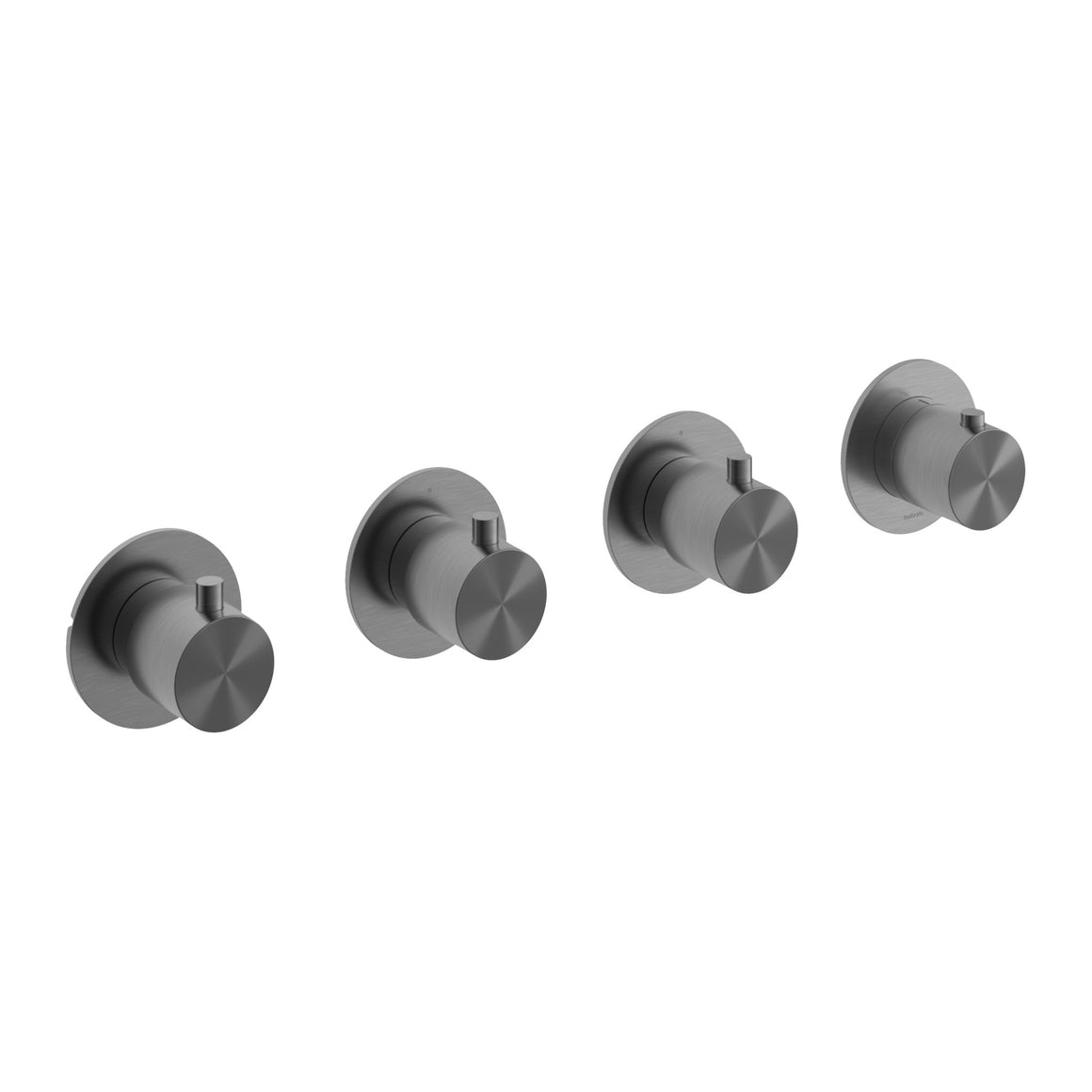 Hotbath Archie AR7070 inbouw douchethermostaat met 3 stopkranen RVS 316 Geborsteld gunmetal PVD productfoto