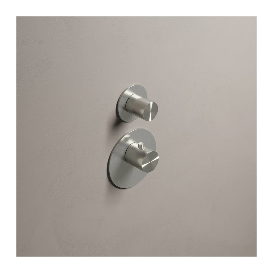 Hotbath Archie ARHF011-013 High Flow inbouw thermostaat RVS 316 Geborsteld RVS 1 stopkraan productfoto