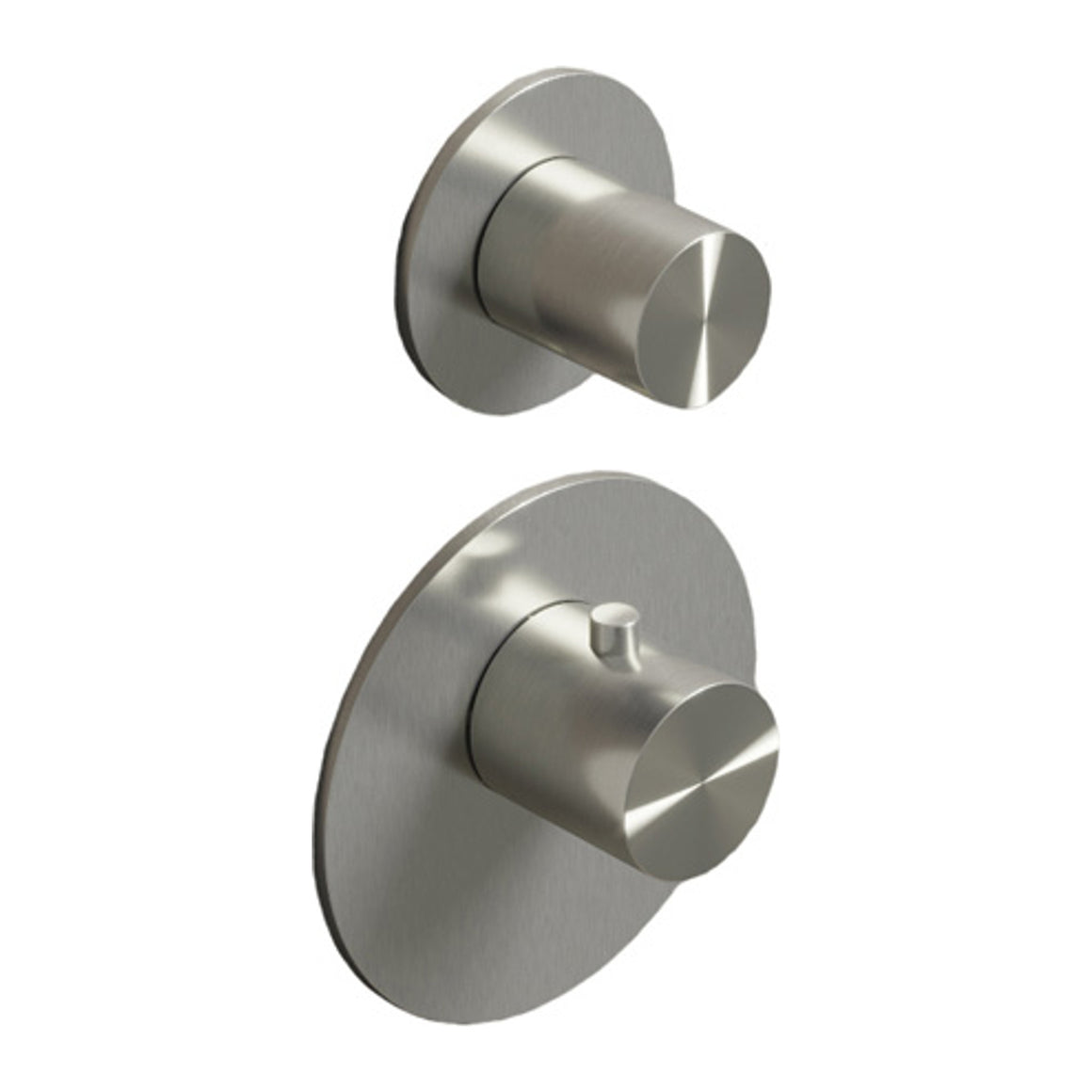 Hotbath Archie ARHF011-013 High Flow inbouw thermostaat RVS 316 Geborsteld RVS 1 stopkraan productfoto