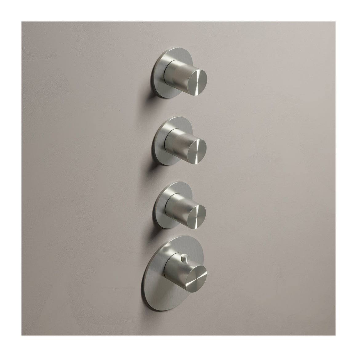 Hotbath Archie ARHF011-013 High Flow inbouw thermostaat RVS 316 Geborsteld RVS 3 stopkranen productfoto