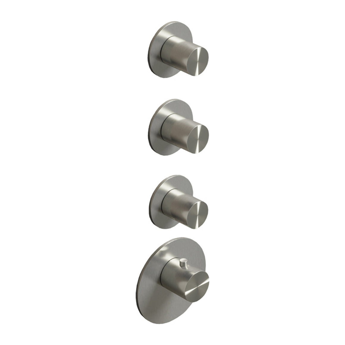Hotbath Archie ARHF011-013 High Flow inbouw thermostaat RVS 316 Geborsteld RVS 3 stopkranen productfoto