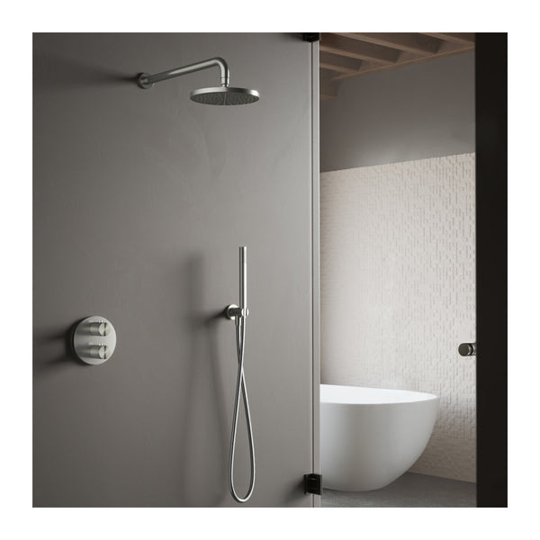 Hotbath Archie IBS30A inbouw regendoucheset thermostatisch met 2-weg omstel RVS 316
