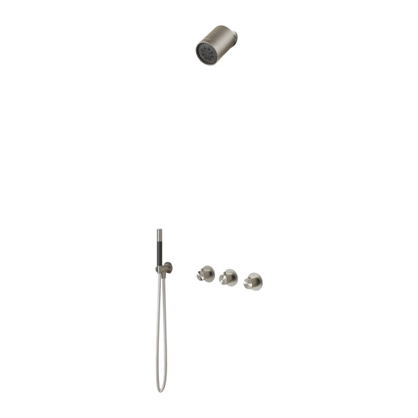Hotbath Archie IBS73 inbouw regendoucheset thermostatisch met 2 stopkranen en Beam hoofddouche