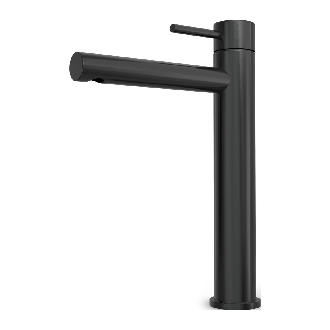 Hotbath Buddy B103H hoge wastafelmengkraan Geborsteld zwart PVD productfoto