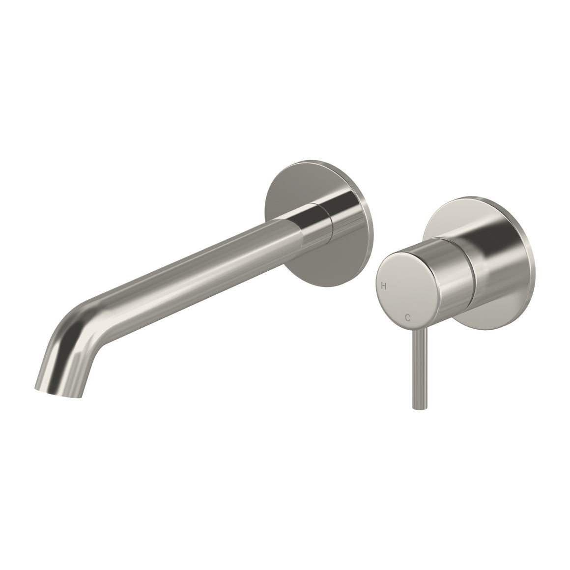 Hotbath Buddy B105 inbouw wastafelmengkraan Geborsteld nikkel 22 cm productfoto (kleurimpressie)