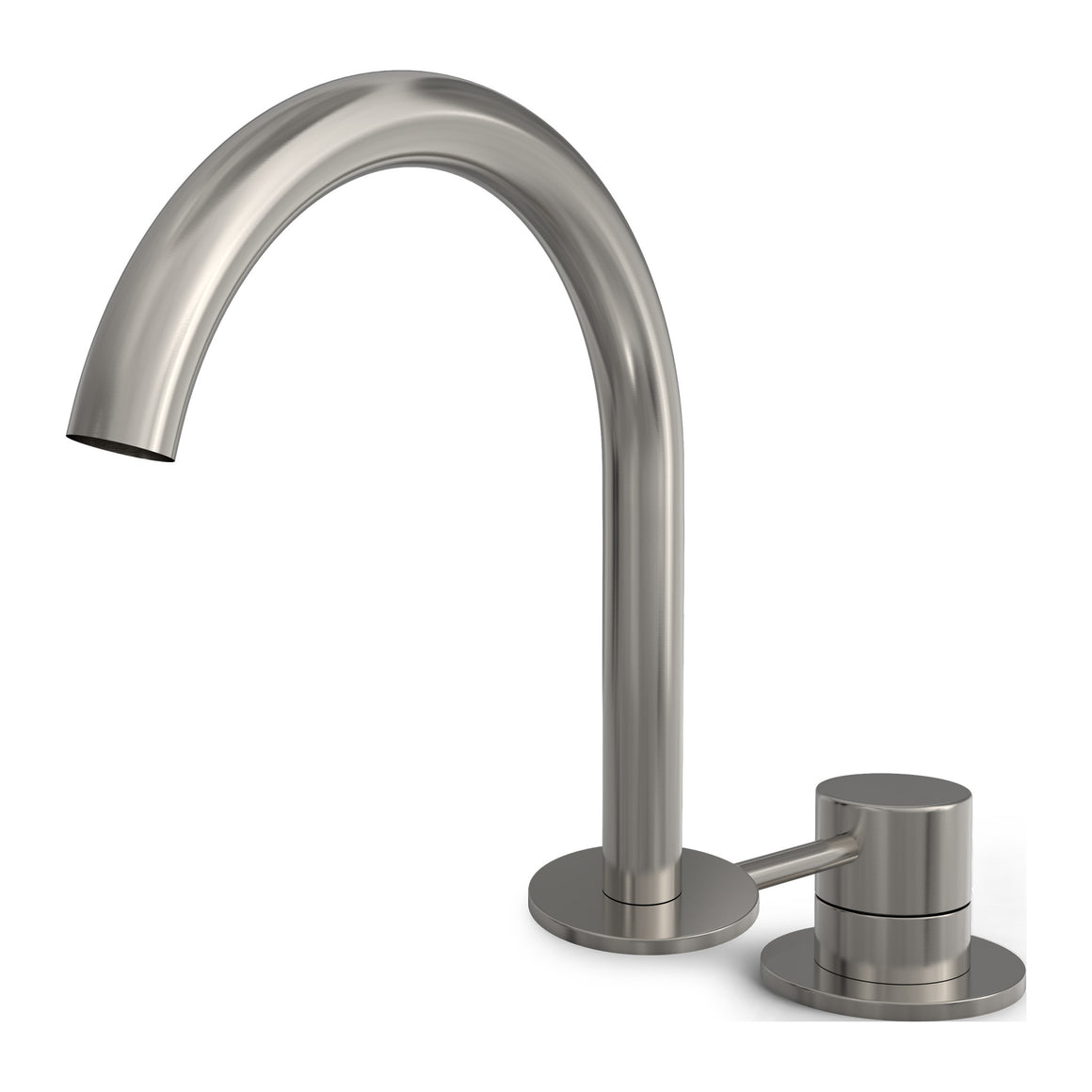 Hotbath Buddy B123 2-gats wastafelmengkraan Geborsteld nikkel productfoto