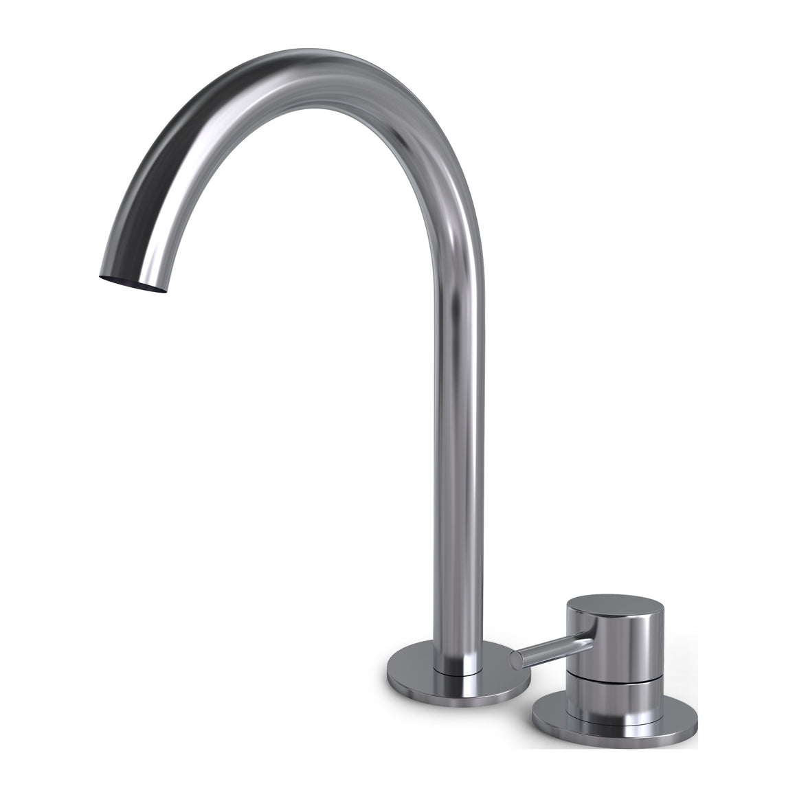 Hotbath Buddy B123H hoge 2-gats wastafelmengkraan Chroom productfoto
