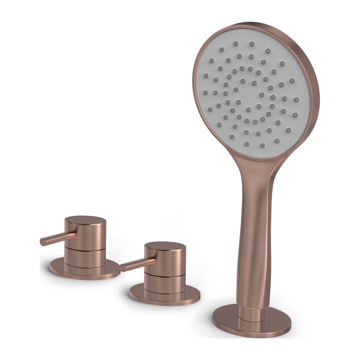 Hotbath Buddy B175 badrandcombinatie zonder uitloop met handdouche Geborsteld koper PVD productfoto